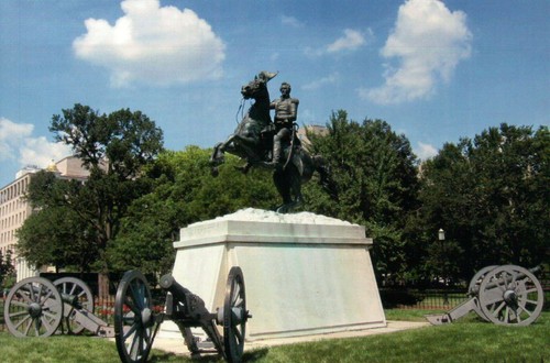 Statua presidente andrew - presidente,