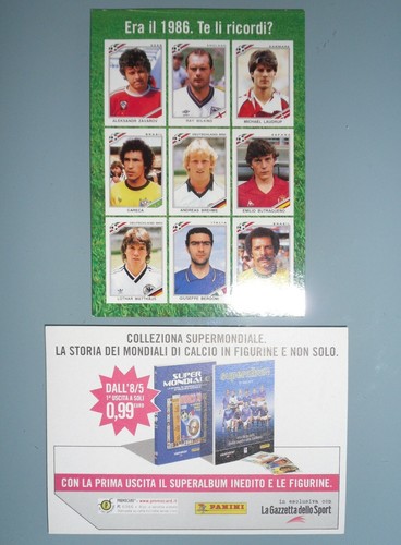Cartolina promo supermondiale - cartolina,