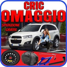 Ruotino Di Scorta 5Fori Da 17 Per Chevrolet Captiva Con Kit Cric + Chiave Sacca