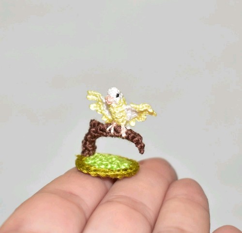 Miniatura uncinetto pappagallo