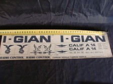Adesivi stiker RC Aviomodelli Gian Calif A14 radio control vintage