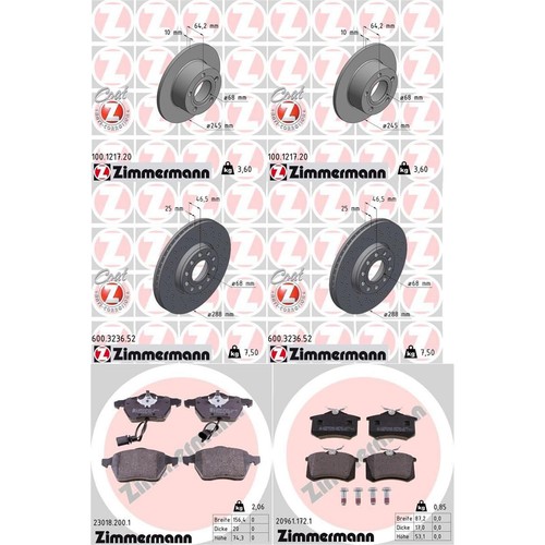 Zimmermann dischi freno - , +