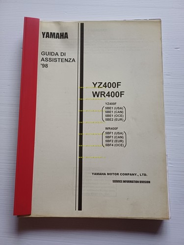 Yamaha yzf 400 1998 manuale - 1998,