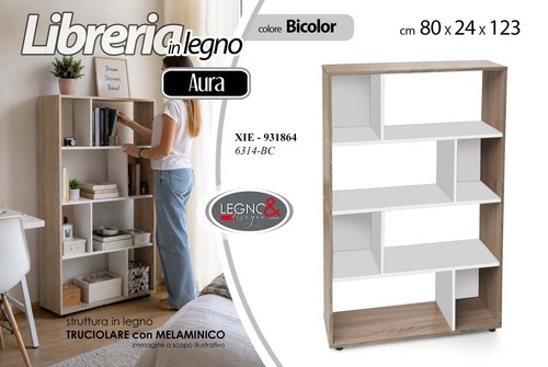 Mobile libreria bassa - bassa, scaffale