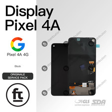 GOOGLE DISPLAY PIXEL 4A 4G ORIGINALE SERVICE NERO SCHERMO LCD TOUCH