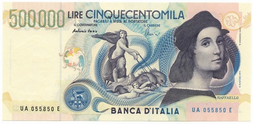 500000 lire banca italia - 500000,
