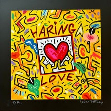Haring Love (fondo nero) | Bruno Donzelli