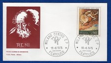 italia - BUSTA FDC FLAVIA - MILANO, 1 FRANCOBOLLO "GUIDO RENI" 18-6-1975