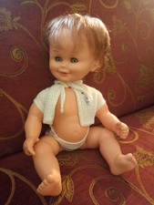 Bel Bambolotto Bambola Sebino con simpatico visino sorridente, anni 60 alto 43cm