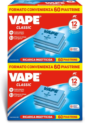 Vape ricarica 60 piastrine - 60,