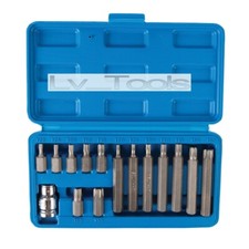 SET PUNTE TORX 15pz INSERTI