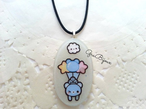 Collana resina ciondolo con