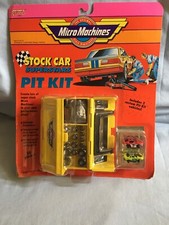 Micro Machines, Galoob, Stock Car Pit Kit, buone condizioni, nuovo con scatola, spedizione gratuita Regno Unito