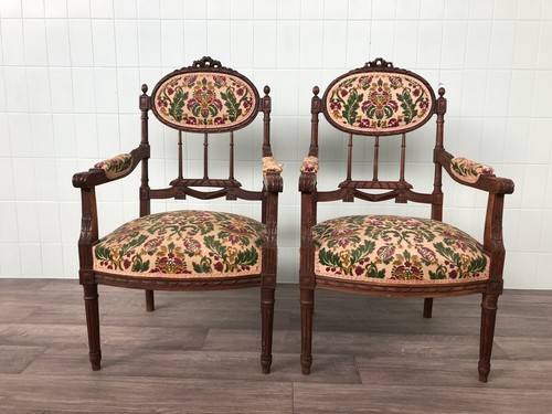 Coppia poltrone legno di - in,
