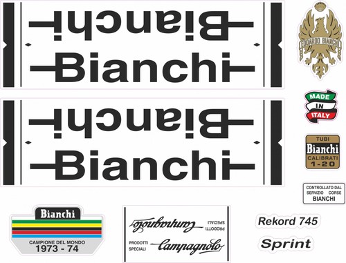 Adesivi telaio bianchi rekord - bianchi,