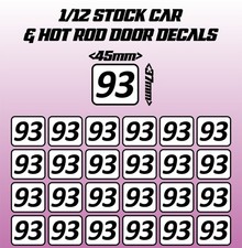 24x Numeri Porta Stile GT Hot
