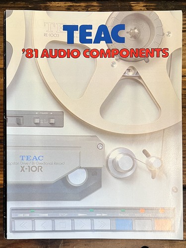 Teac 1981 catalogo audio - 1981, x-10r