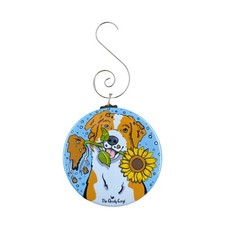 Australian Shepherd Sunflower