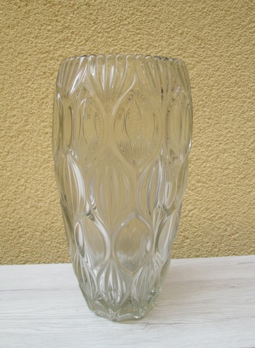 Vaso vetro trasparente anni