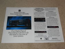 Sony Es Annuncio, 1990, TA-E1000ESD Digitale Preamplificatore, 2 Pg , Articoli
