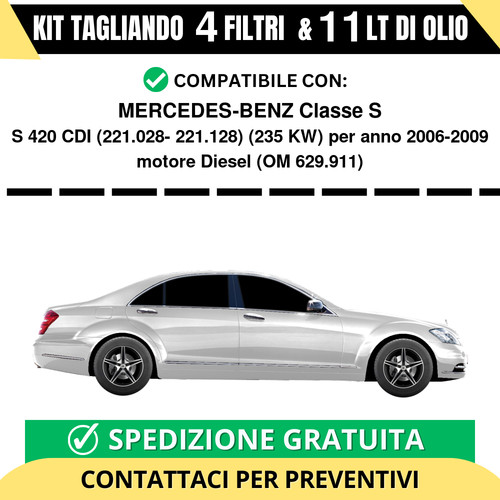 Tagliando per mercedes - per, mercedes-benz