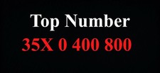 Sim Top Number Numero Facile Facilissimo 35X 0 400 800