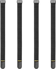 Cinghie Elastiche Con Chiusura a Strappo E Dettagli Antiscivolo, 61X5Cm (4 Pezzi