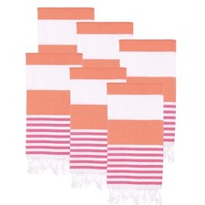 Telo mare turco set da 6 (38" x 71") - oversize, asciugatura rapida, senza sabbia, morbido