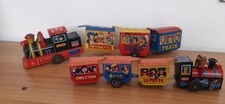 lotto trenini in latta giocattolo vintage