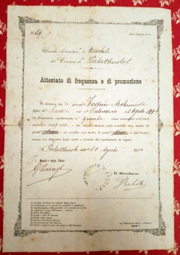 Attestato diploma - 🔵,