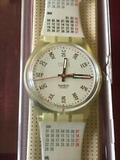 Orologio da polso SWATCH Gent CALENDARIO (GK726)-NUOVO/NOS-data/giorno feriale/calendario/ufficio!