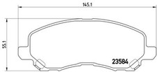 BREMBO P54030 Kit pastiglie freno per MITSUBISHI ASX (GA_W_), ECLIPSE II (D3_A),