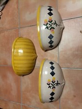 3 pezzi Applique in terracotta da parete fatte a mano misura 32x20 