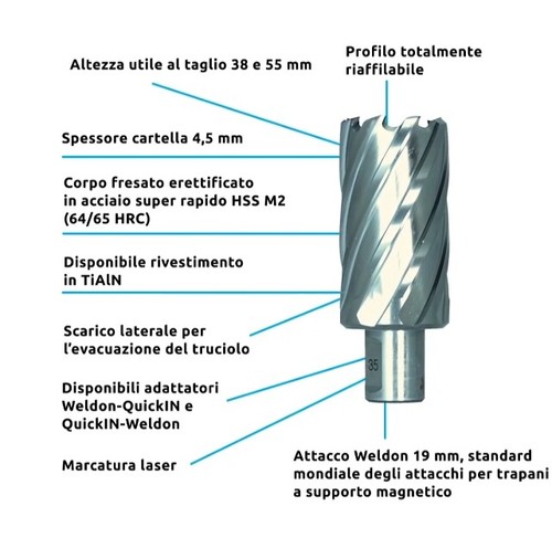 Stella bianca fresa - stella, hss
