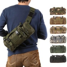 Marsupio militare tattico pesca campeggio outdoor vita borsa arrampicata tracolla