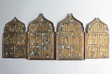 Icône quadriptyque bronze