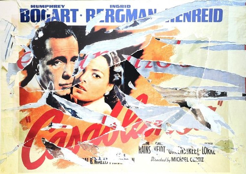Mimmo rotella casablanca - "casablanca",