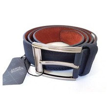 CINTA CINTURA UOMO PELLE BLU