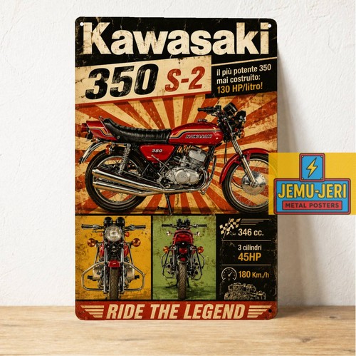 Insegna latta metallo moto - insegna,