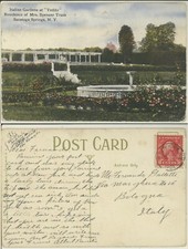 SARATOGA SPRINGS N. Y. -ITALIAN GARDENS AT YEDDO RESIDENCE OF Mrs. SPENCER TRASK
