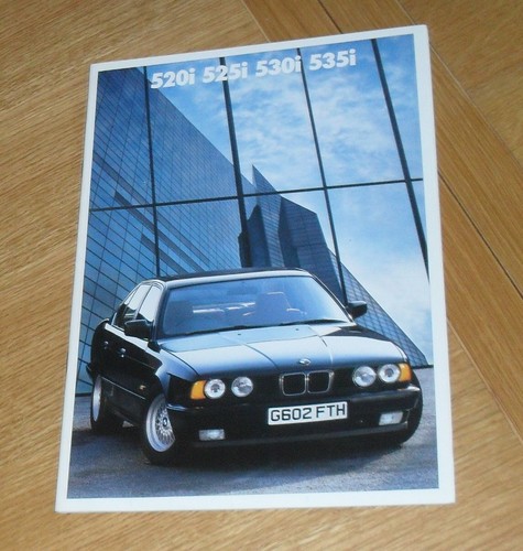 Bmw serie e34 brochure 520i - serie, 5
