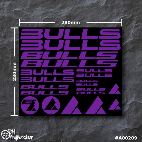 Bulls sticker viola set - bulls,