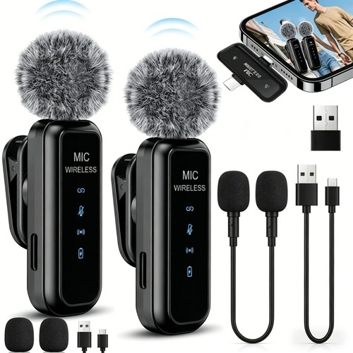 Microfono wireless lavalier - 2x,