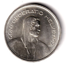 SUIZA 5 francs plata HELVETIA