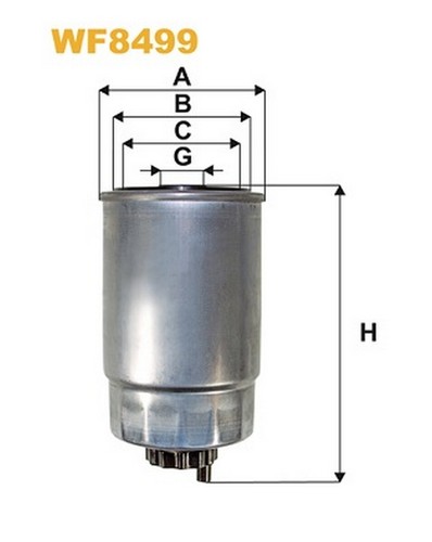 Wf8499 filtro carburante - carburante, per