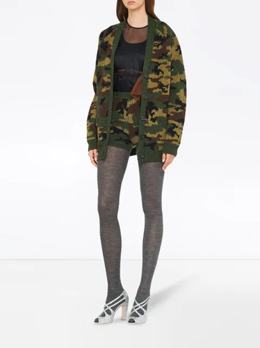 Miu wool camo oversized - miu,