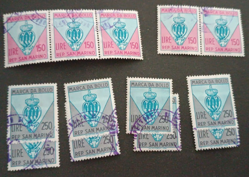 Lotto marche bollo - 10, san
