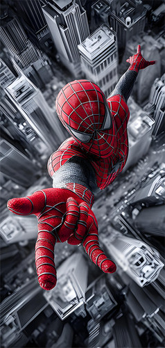 Adesivo murale spiderman - adesivo, 3d