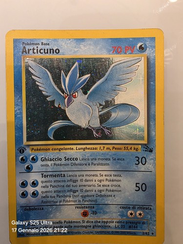 Carta pokemon articuno - pokemon,