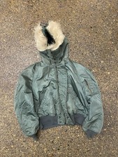 Vintage Parka Flyers Military Coat Heavy  Hood N-2B Large 8415-00-118-7574 1985